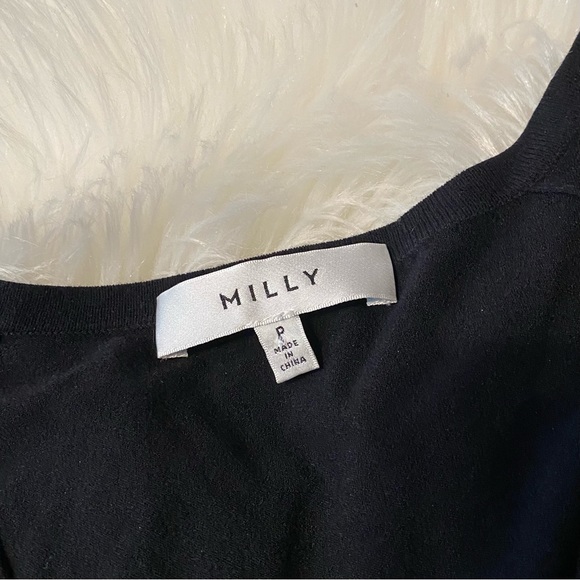 MILLY Italian Rouched Keyhole Top - Picture 5 of 8